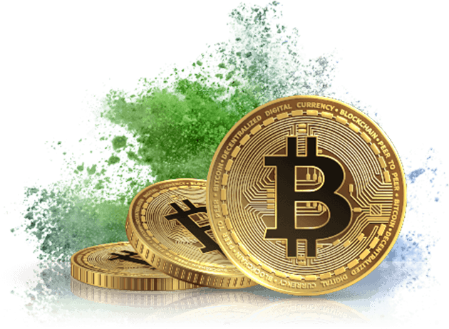 Gold bitcoin coins